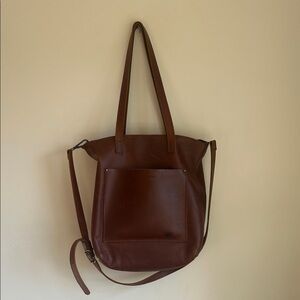 Portland Leather Rich Brown Tote Bag